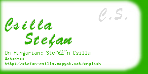 csilla stefan business card